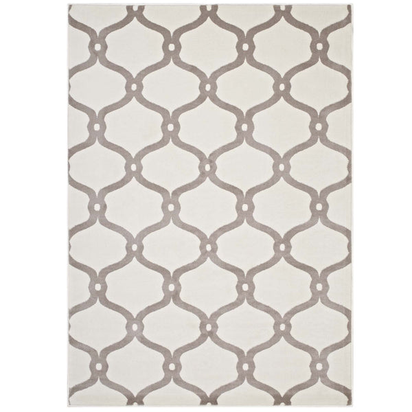 Beltara Chain Link Transitional Trellis 5x8 Area Rug