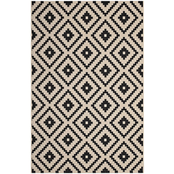 Perplex  Geometric Diamond Trellis 5x8 Indoor and Outdoor Area Rug