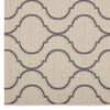 Linza Wave Abstract Trellis 8x10 Indoor and Outdoor Area Rug