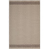 Optica Chevron With End Borders 8x10 Indoor and Outdoor Area Rug