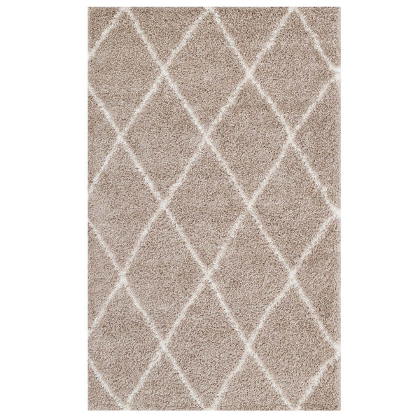 Toryn Diamond Lattice 5x8 Shag Area Rug