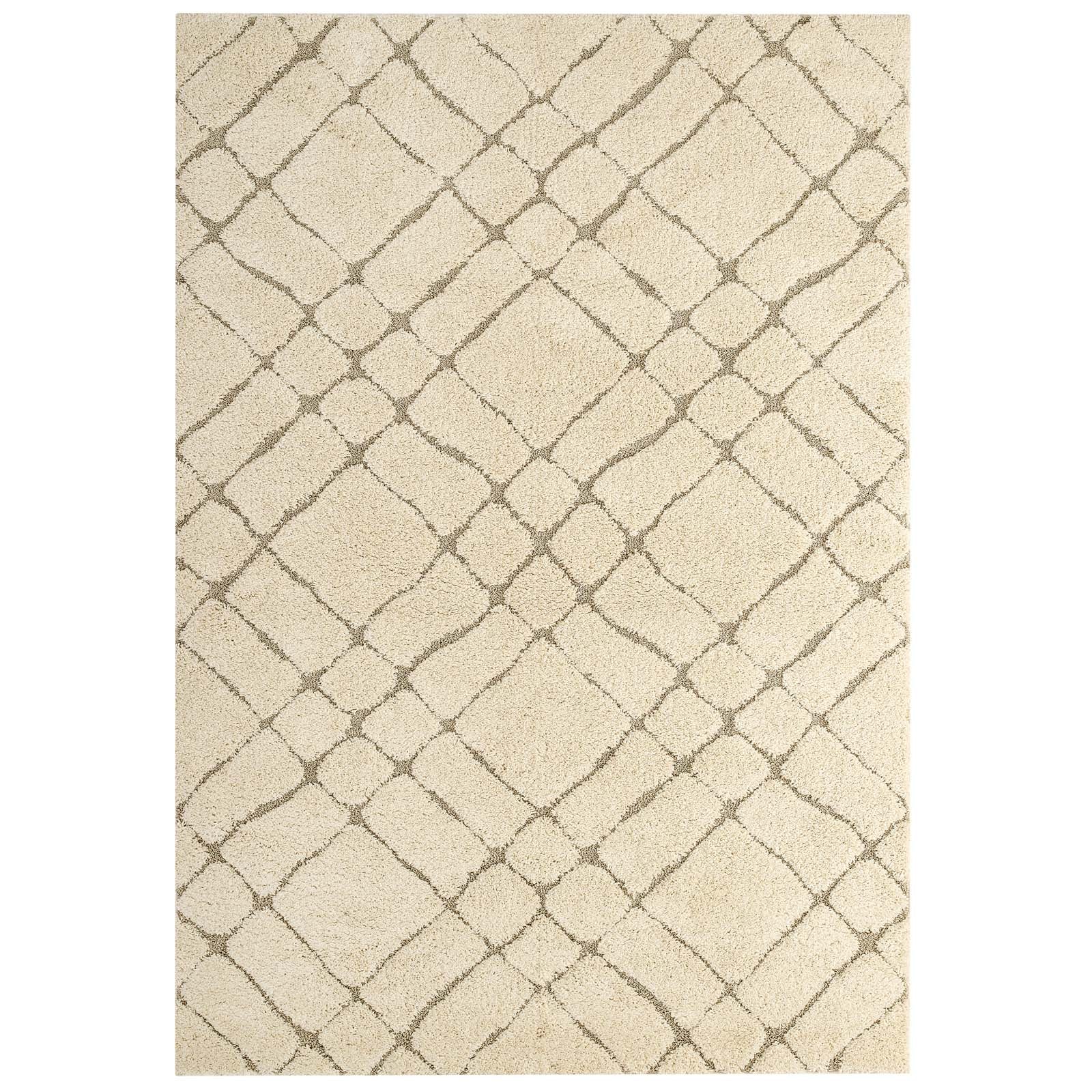 Jubilant Verona Abstract Geometric 5x8 Shag Area Rug