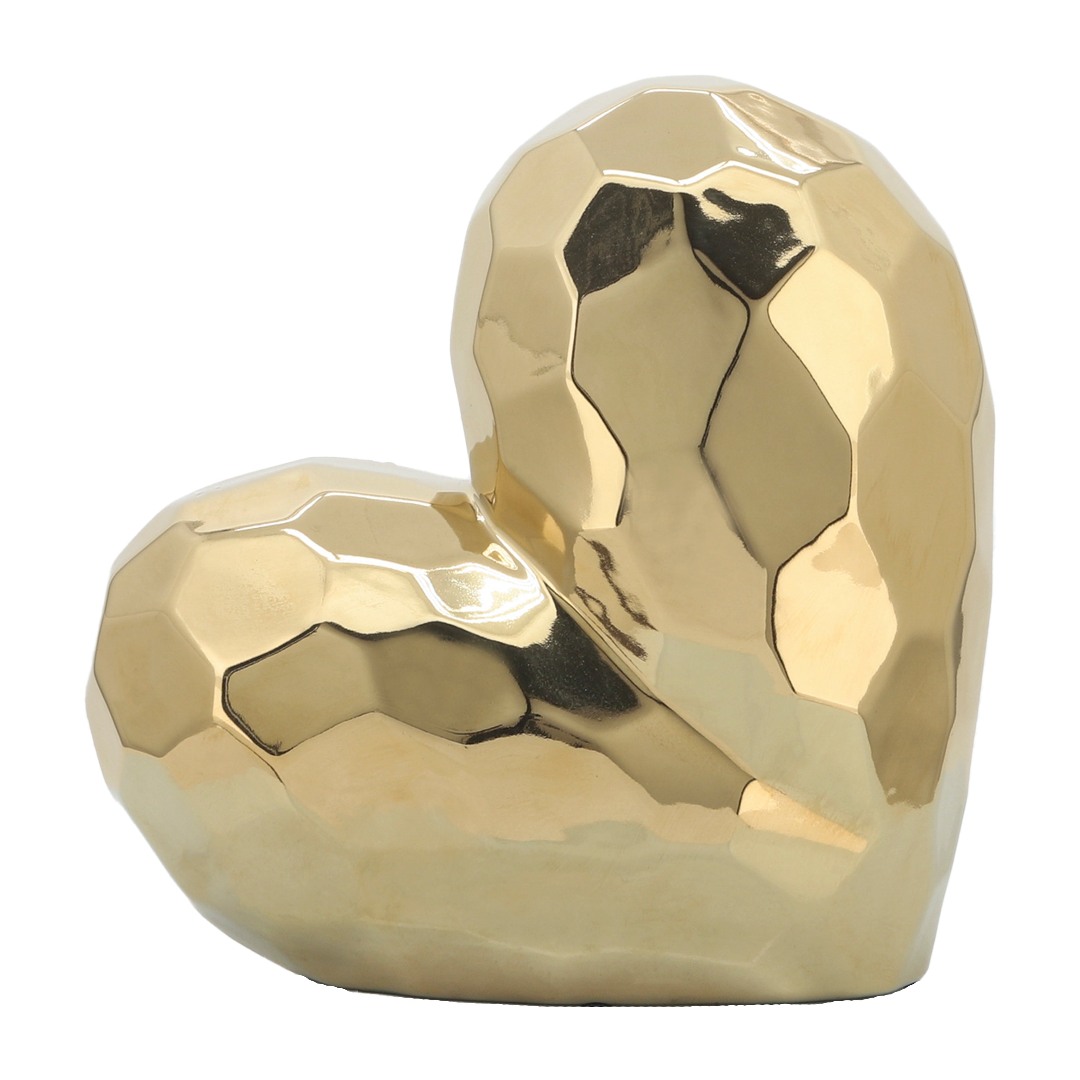 Gold Ceramic Heart  11