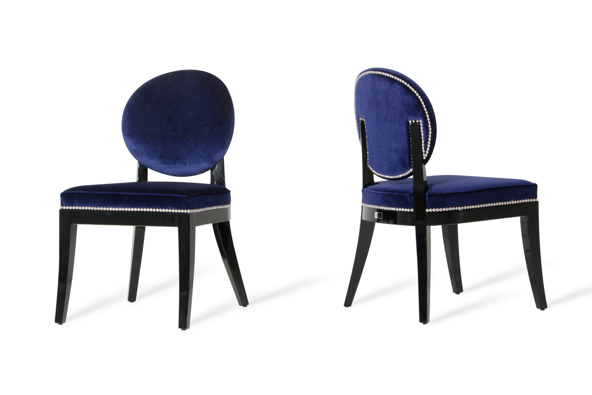 Isabella - Modern Blue Dining Chair (Set of 2)