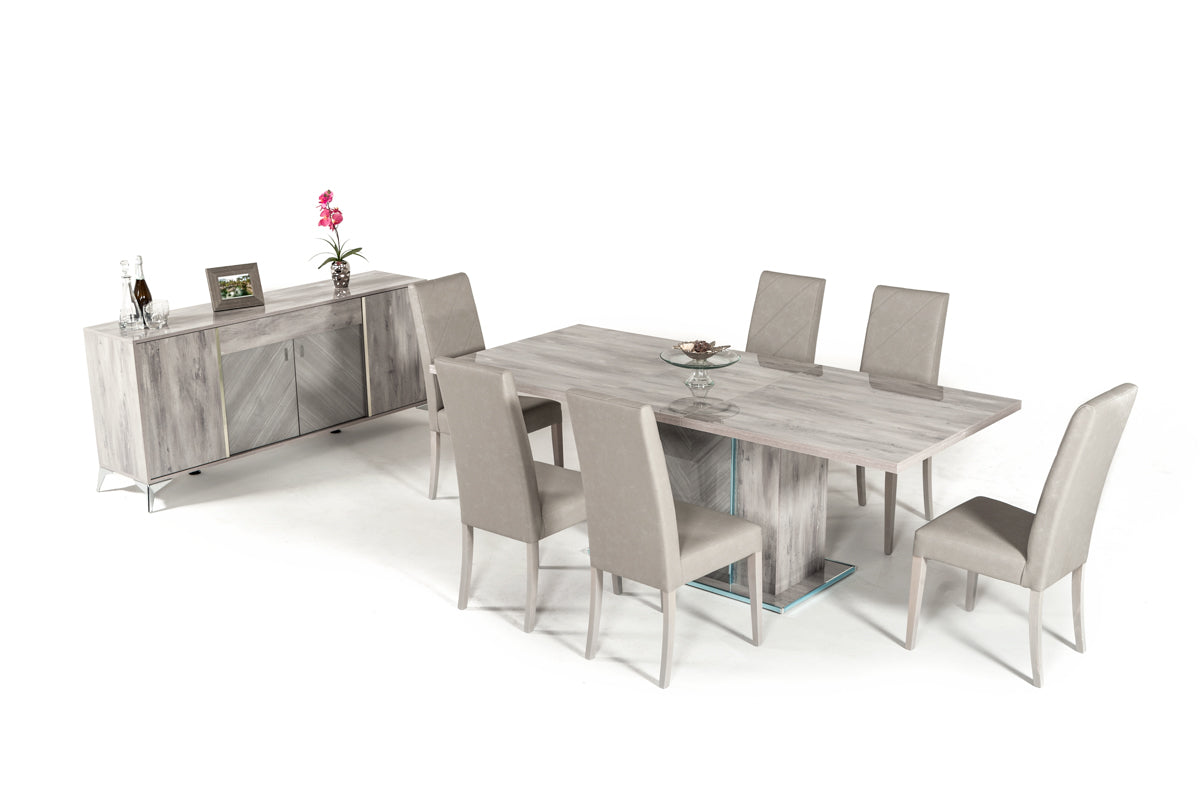 Nova Domus Alexa Italian Modern Grey Buffet