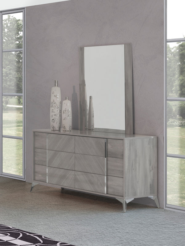 Nova Domus Alexa Italian Modern Grey Mirror