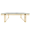 Metal 55" Coffee Table, Gold