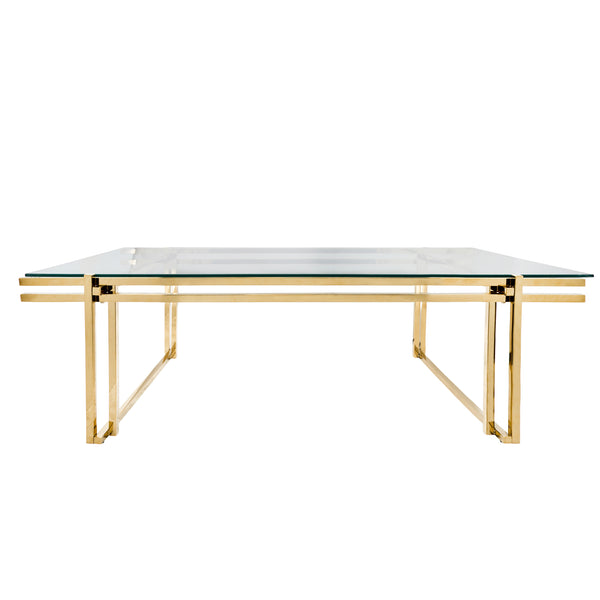 Metal 55" Coffee Table, Gold