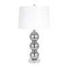 Glass 28" Orbs Table Lamp, Smoke