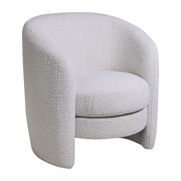 Barrel Arm Chair, Ivory