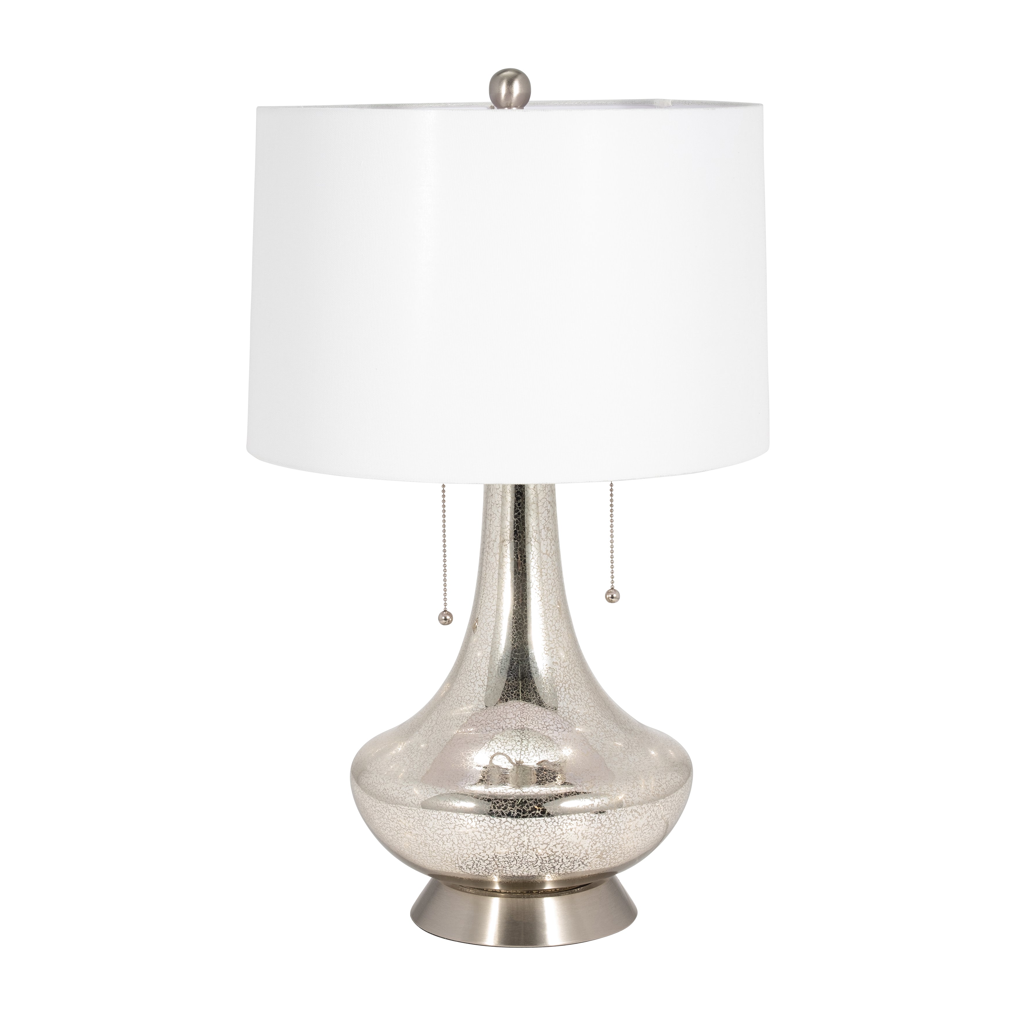 27''glass Table Lamp, Champagne