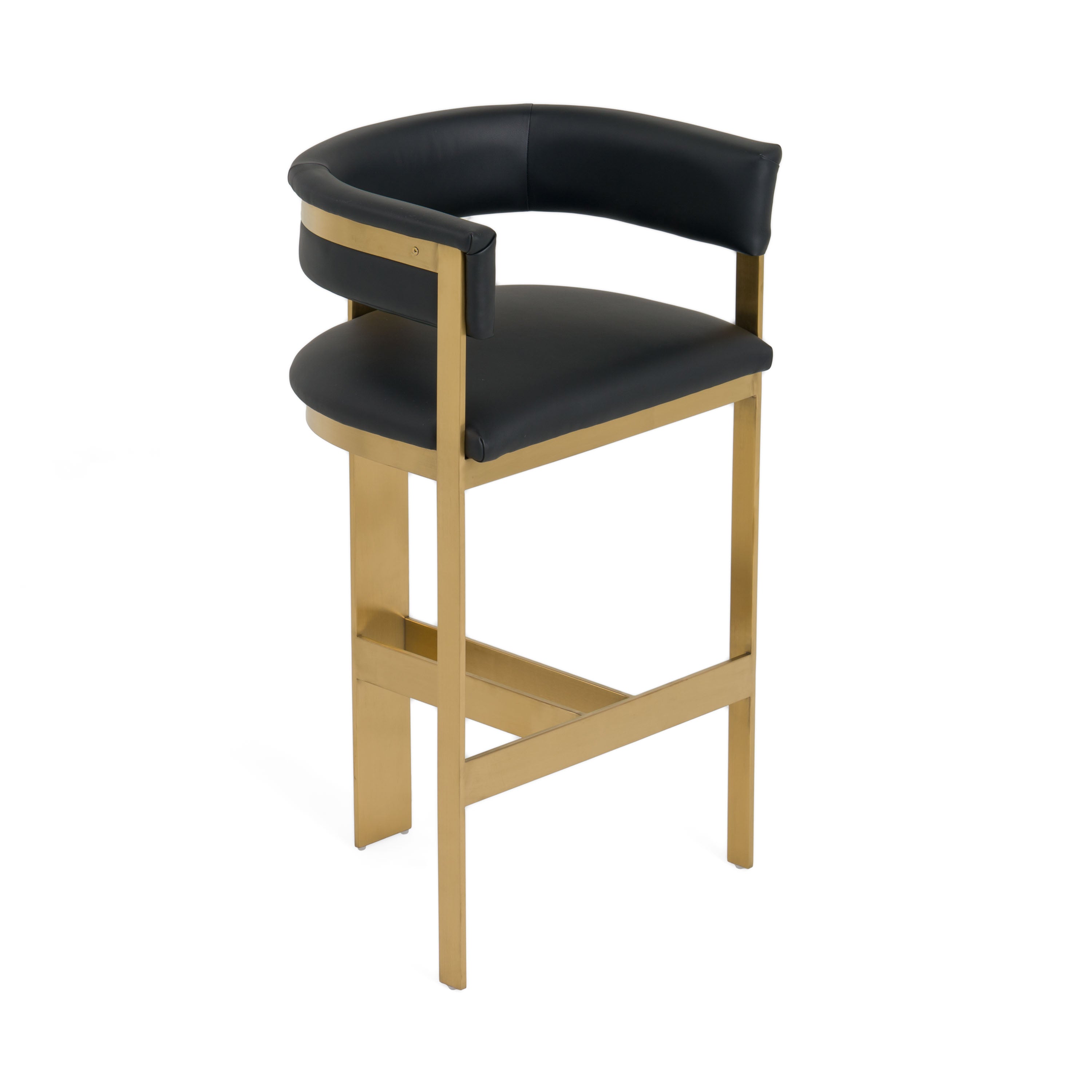 Modrest Boswell - Modern Black + Matte Gold Barstool