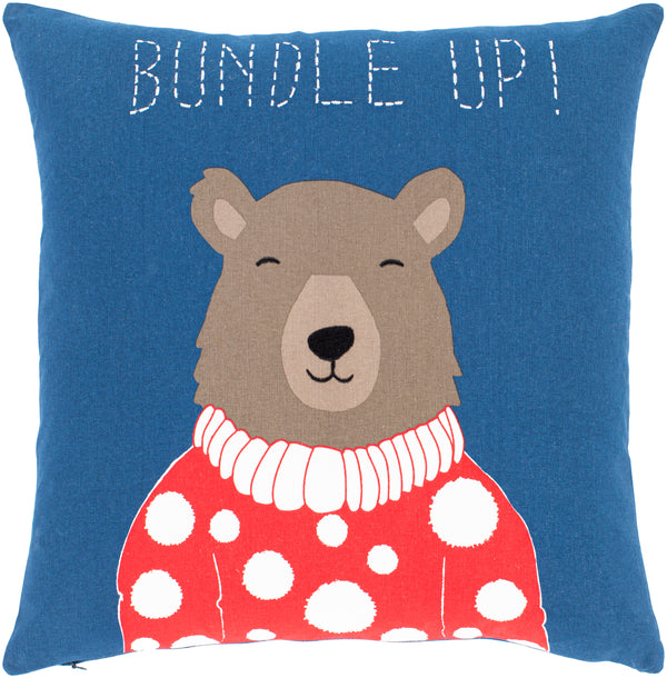 Bundle Up Bear BUB-001 20"H x 20"W Pillow Cover