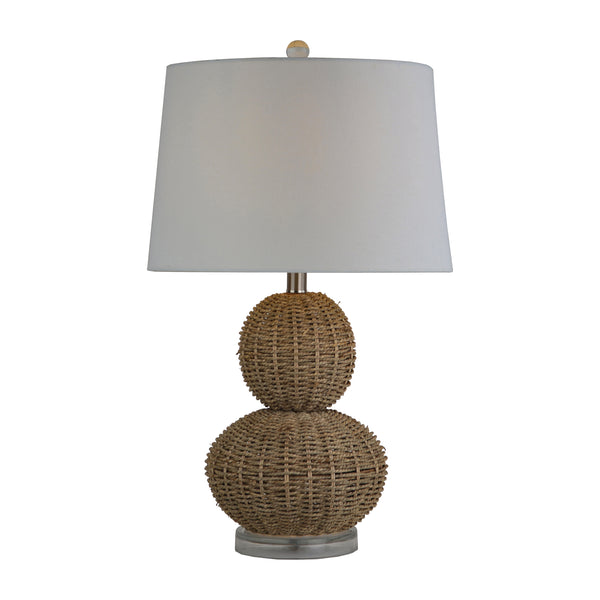 Rattan 25" Table Lamp, Natural