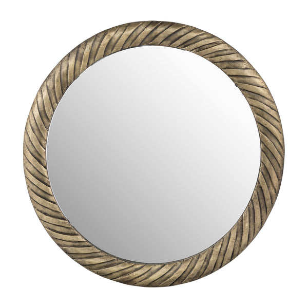 Metal,29",hurricane Pttrn Mirror,bronze