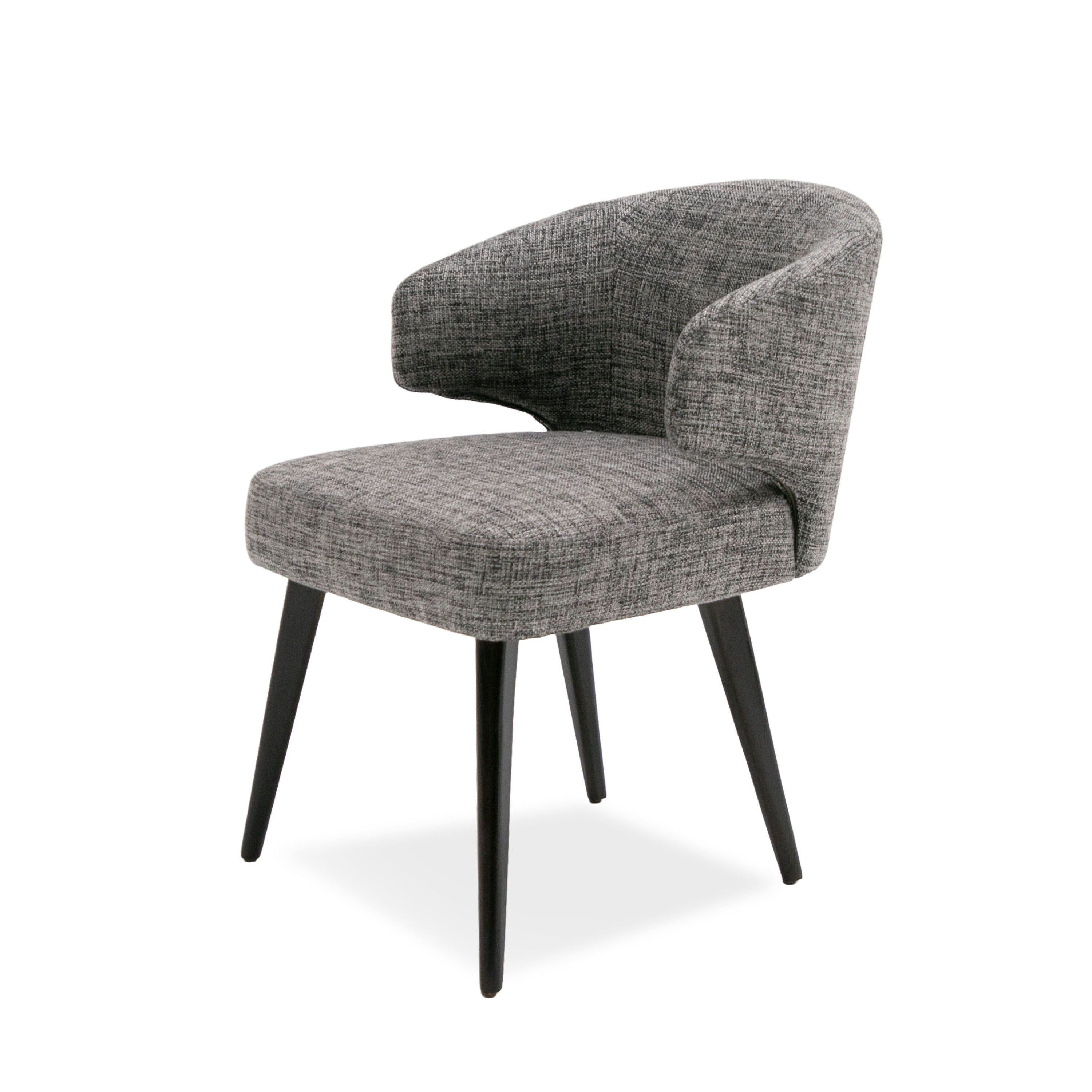 Modrest Carlton Modern Grey Fabric Dining Chair