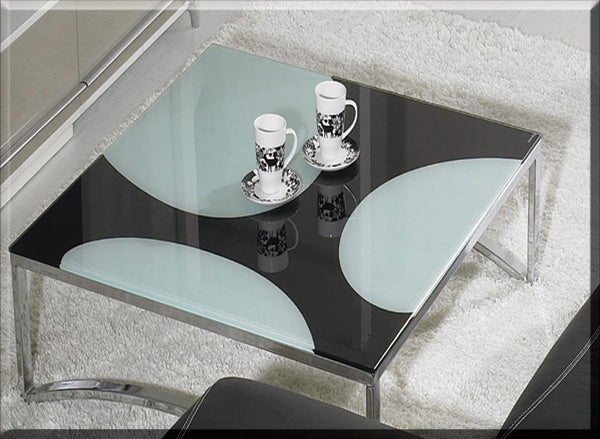 CJ-066 Modern Black Glass Coffee Table