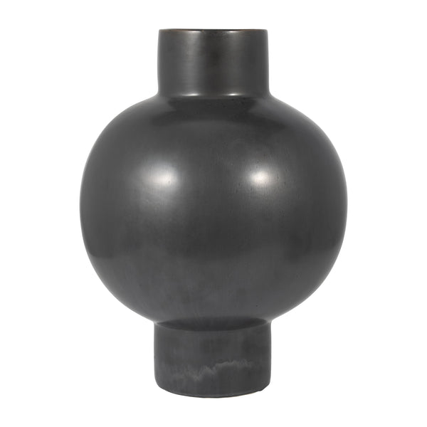 Cer, 18"h Bubble Vase, Gray