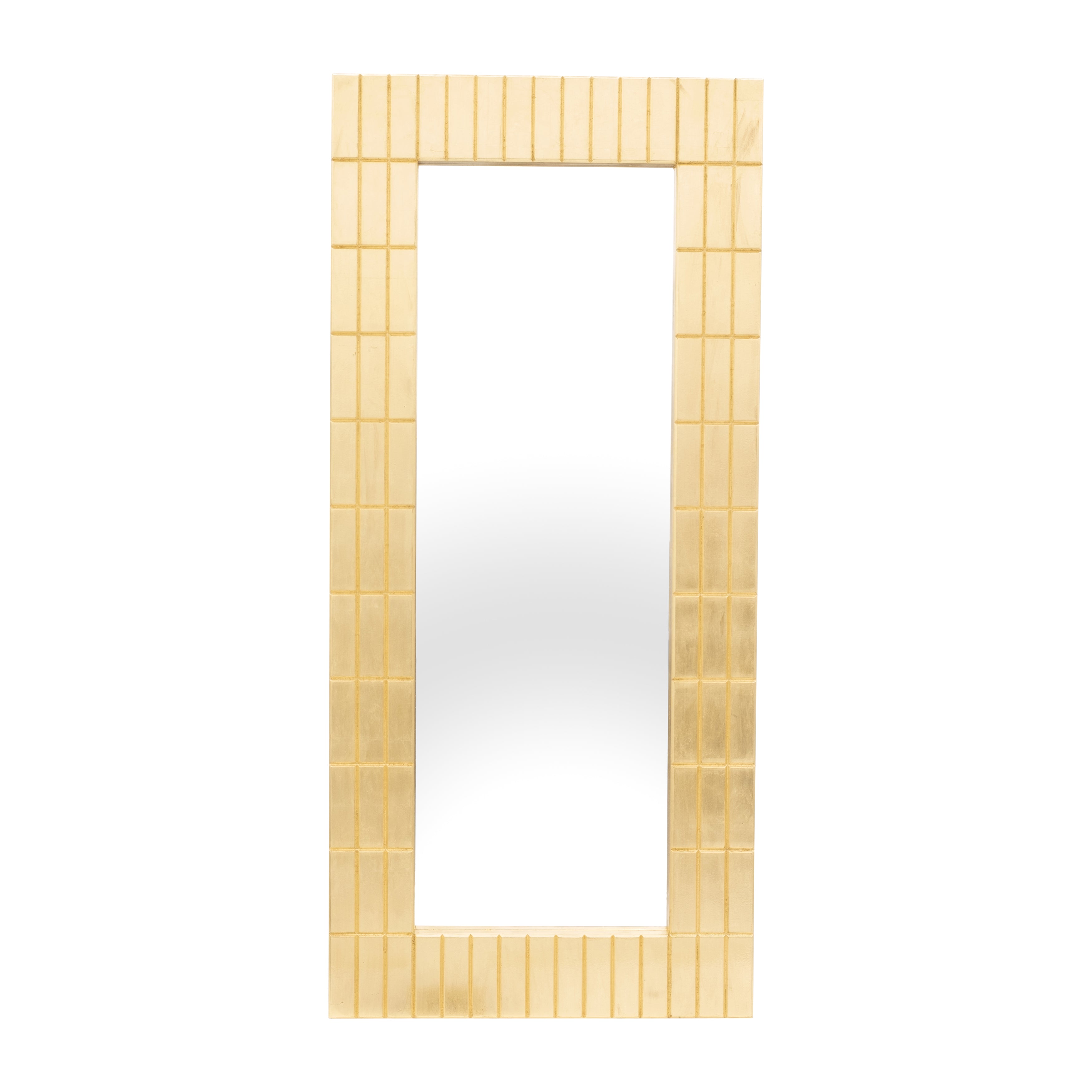 39x87, Gold Bars Rectangular Mirror