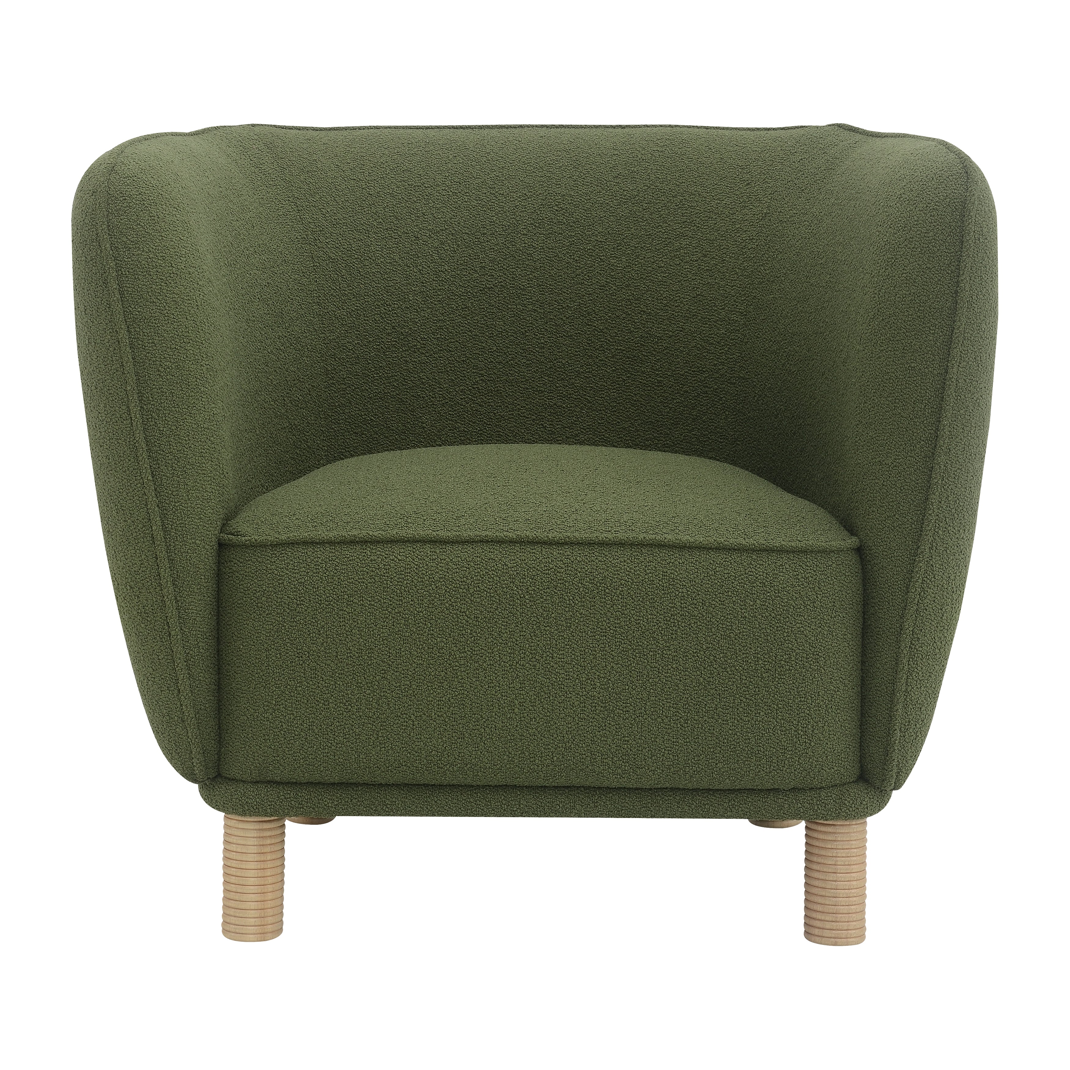 High Back Accent Chair, Olive