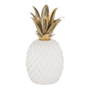 Ceramic / Metal 11" Pineapple,white