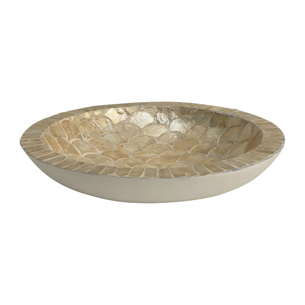 Shell,16" Decorative Bowl, Natural