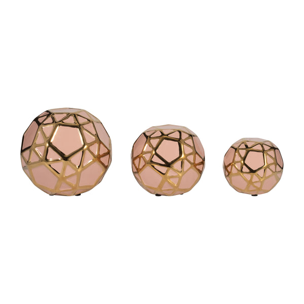 Cer, S/3 4/5/6", Orbs Blush/gold