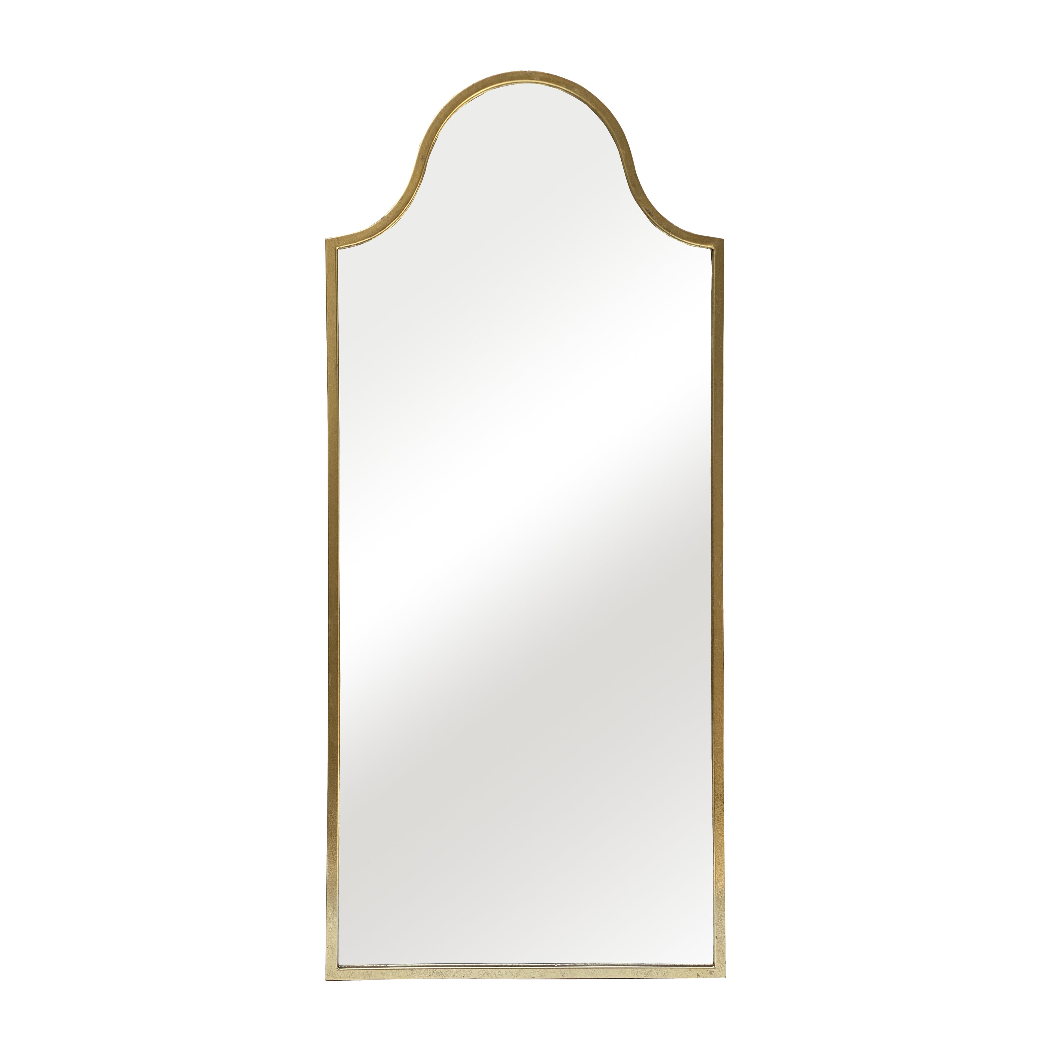 Metal, 28x63 Arch Floor Mirror, Gold