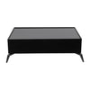 Wood/glass, 47x16" Coffee Table, Blk, Kd