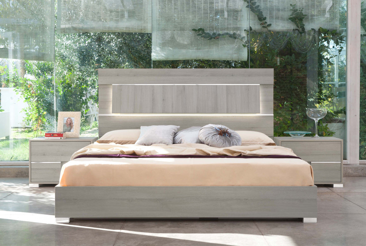 Modrest Ethan Italian Modern Grey Bedroom Set