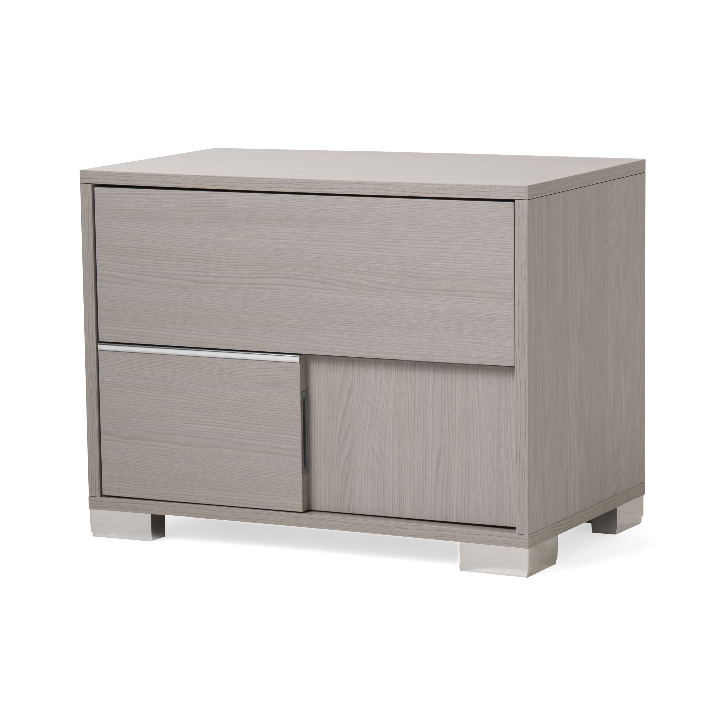 Modrest Ethan Italian Modern Grey Nightstand