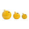 S/3 Ceramic Birds 8", Yellow