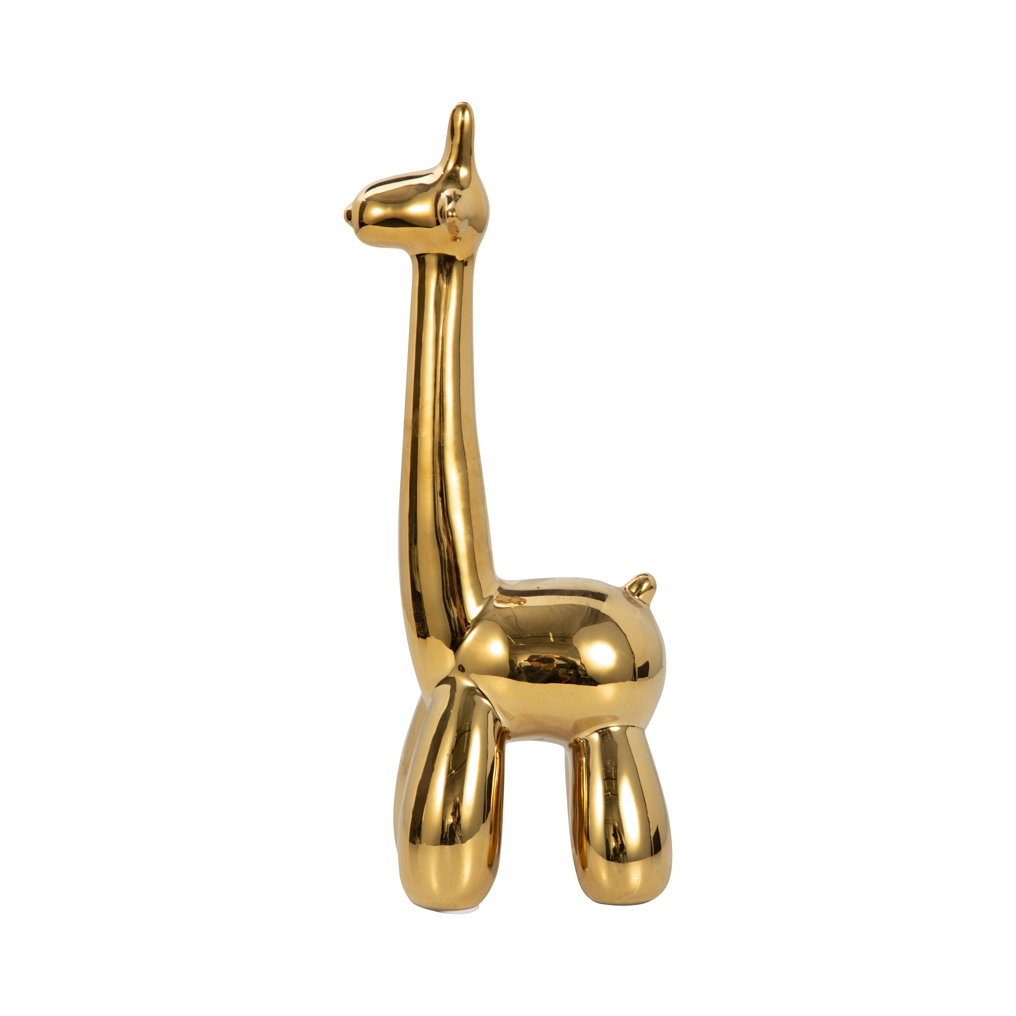 Gold Giraffe Balloon Animal