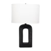 25" Cast Aluminium Table Lamp, Black