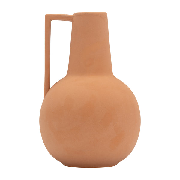 Cer, 9",vase,terracota