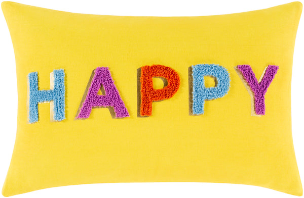 Happy HPP-001 13"H x 20"W Pillow Cover