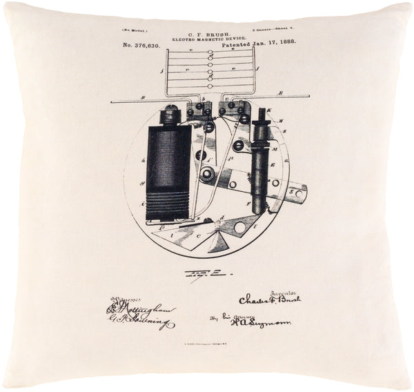 Inventors INV-002 18"H x 18"W Pillow Cover