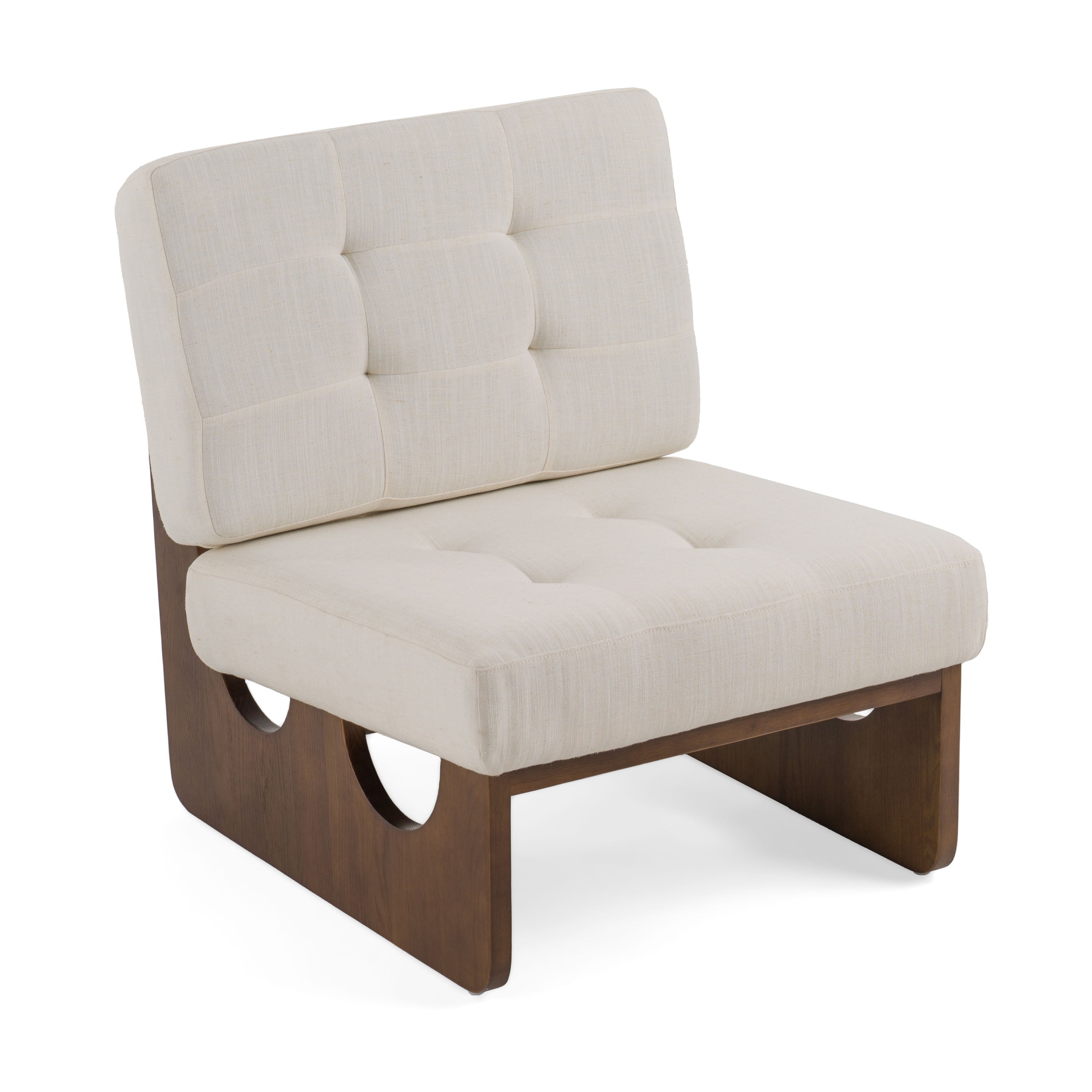 Modrest Kaylie - Contemporary Off White Accent Chair