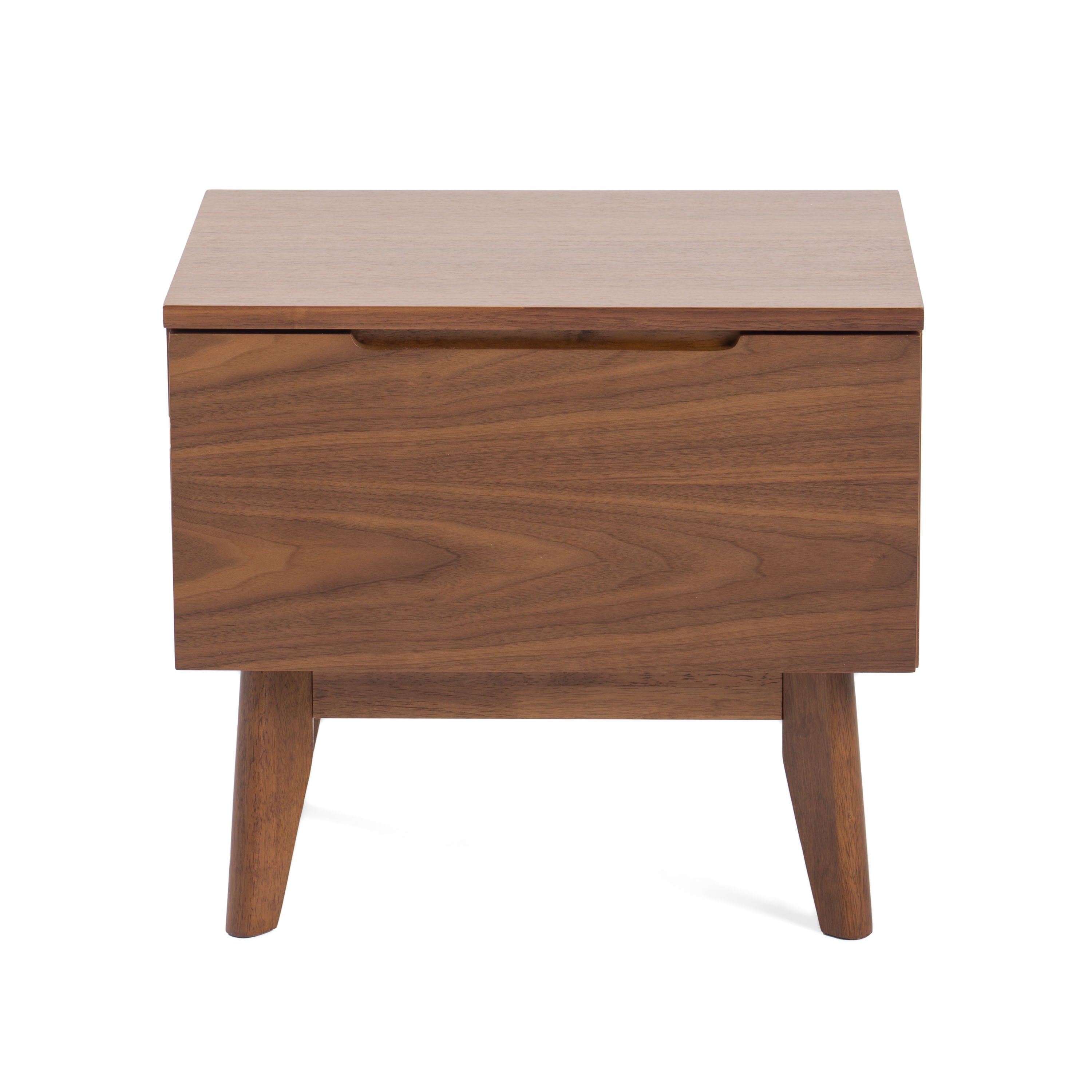 Modrest Lewis Mid-Century Modern Walnut Nightstand