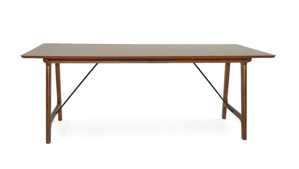 Modrest Oritz Mid-Century Modern Walnut Dining Table