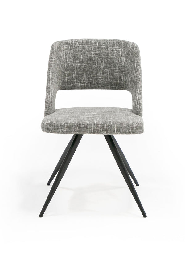 Modrest Palmer - Modern Grey Fabric Dining Chair (Set of 2)