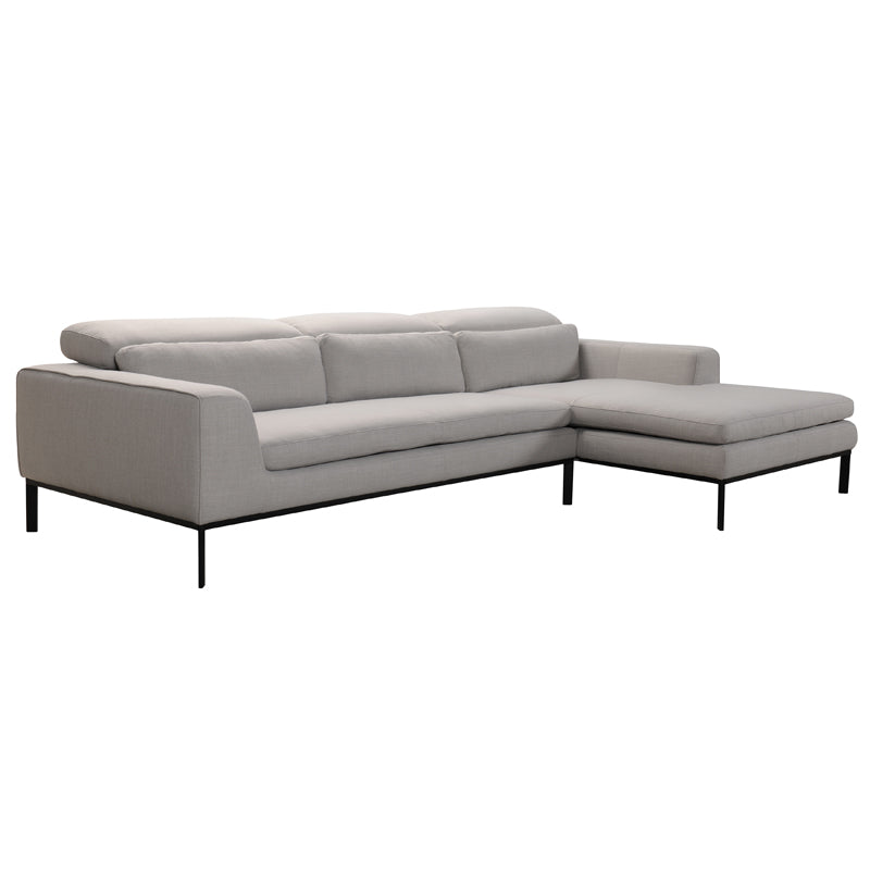 Divani Casa Clayton Modern Fabric Sectional Sofa