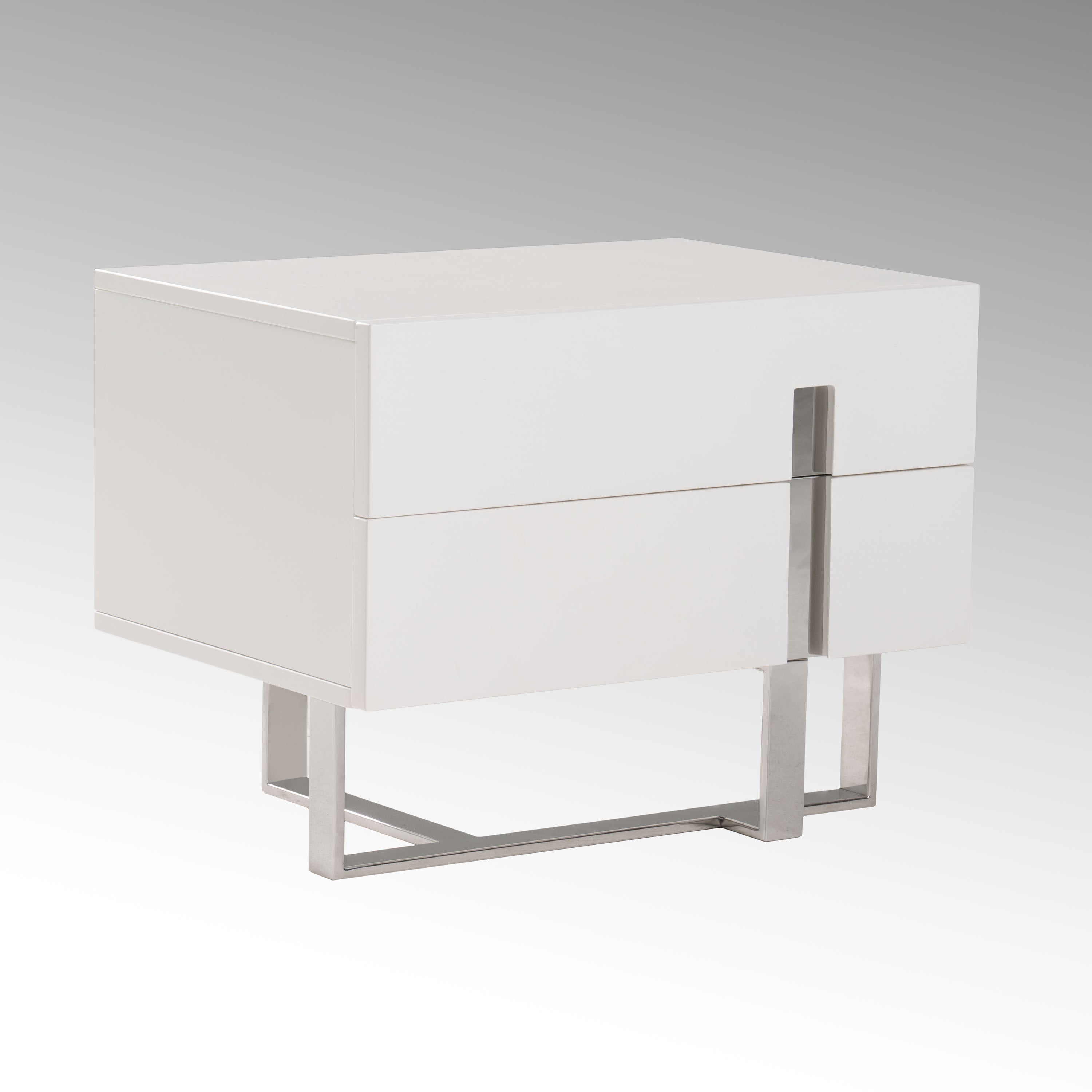 Voco Modern White Bedroom Nightstand