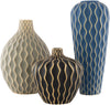 Waves WVS-002 15"H x 6"W x 6"D, 12"H x 8"W x 8"D, 8"H x 7"W x 7"D Decorative Accent